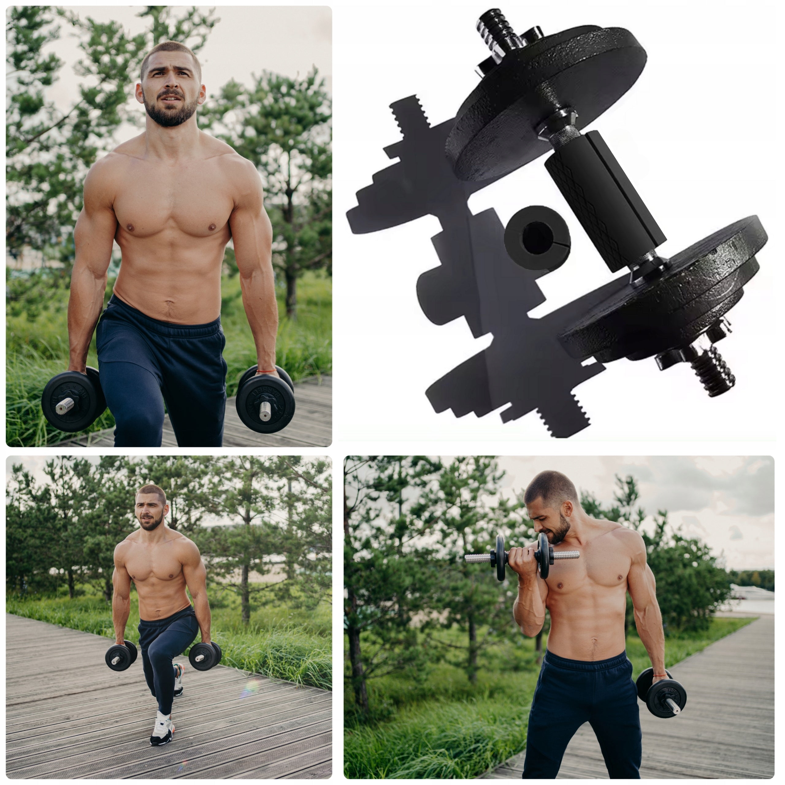 RUBBER GRIPS FOR EXERCISE NECK OVERLAY BARBELL BAR FAT GRIP 2 pcs. Brand Revity