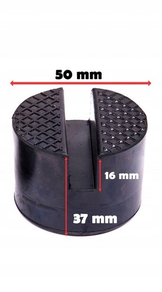 RUBBER OVERLAY RUBBER PROTECTIVE FROG LIFTER 2,5T WITH NOTCH STRONG METAL Manufacturer code GDPZ25TAT1