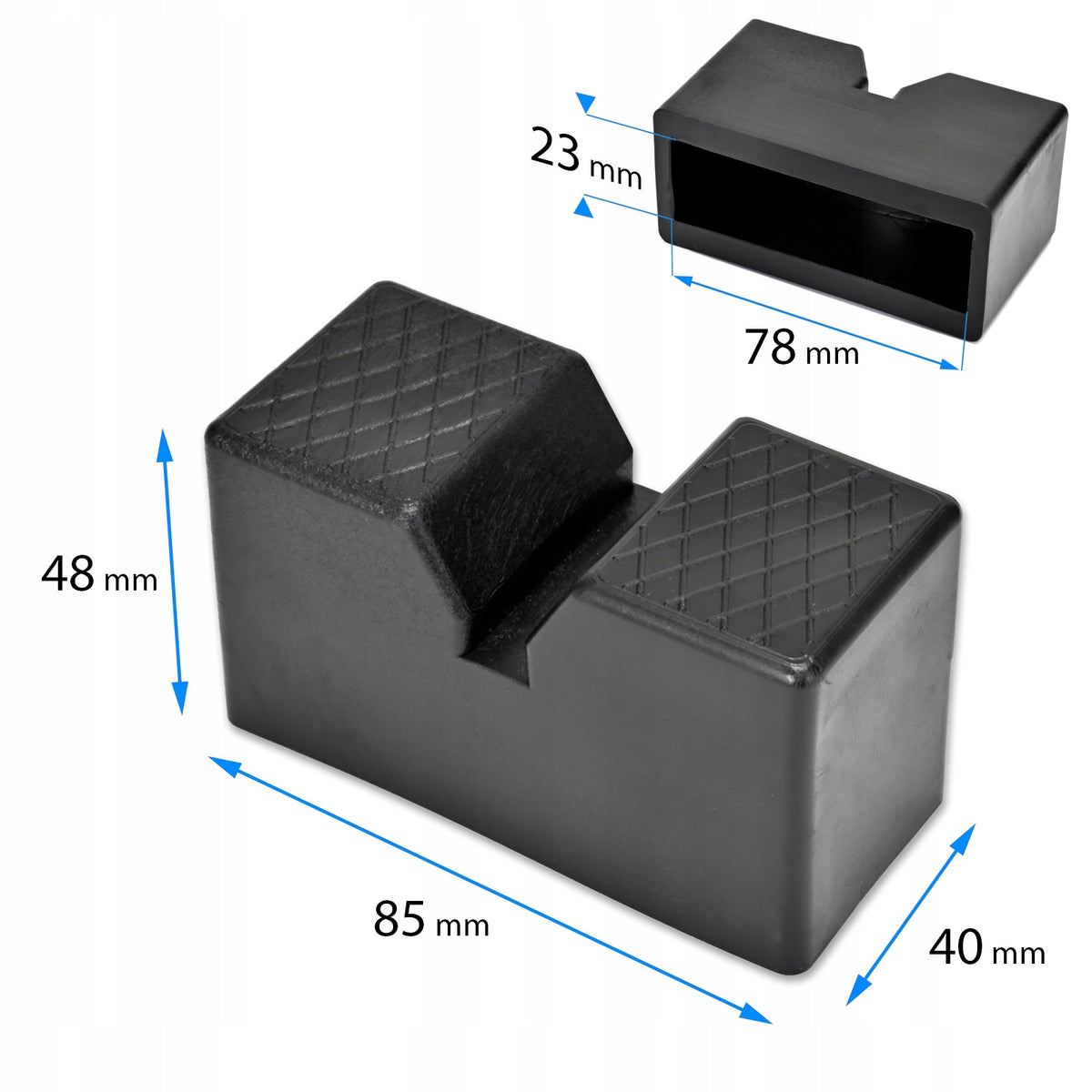 RUBBER PROTECTIVE RUBBER PADS 2PCS FOR MARE SUPPORTS MARE 3T THICK MAX Manufacturer code SN2428