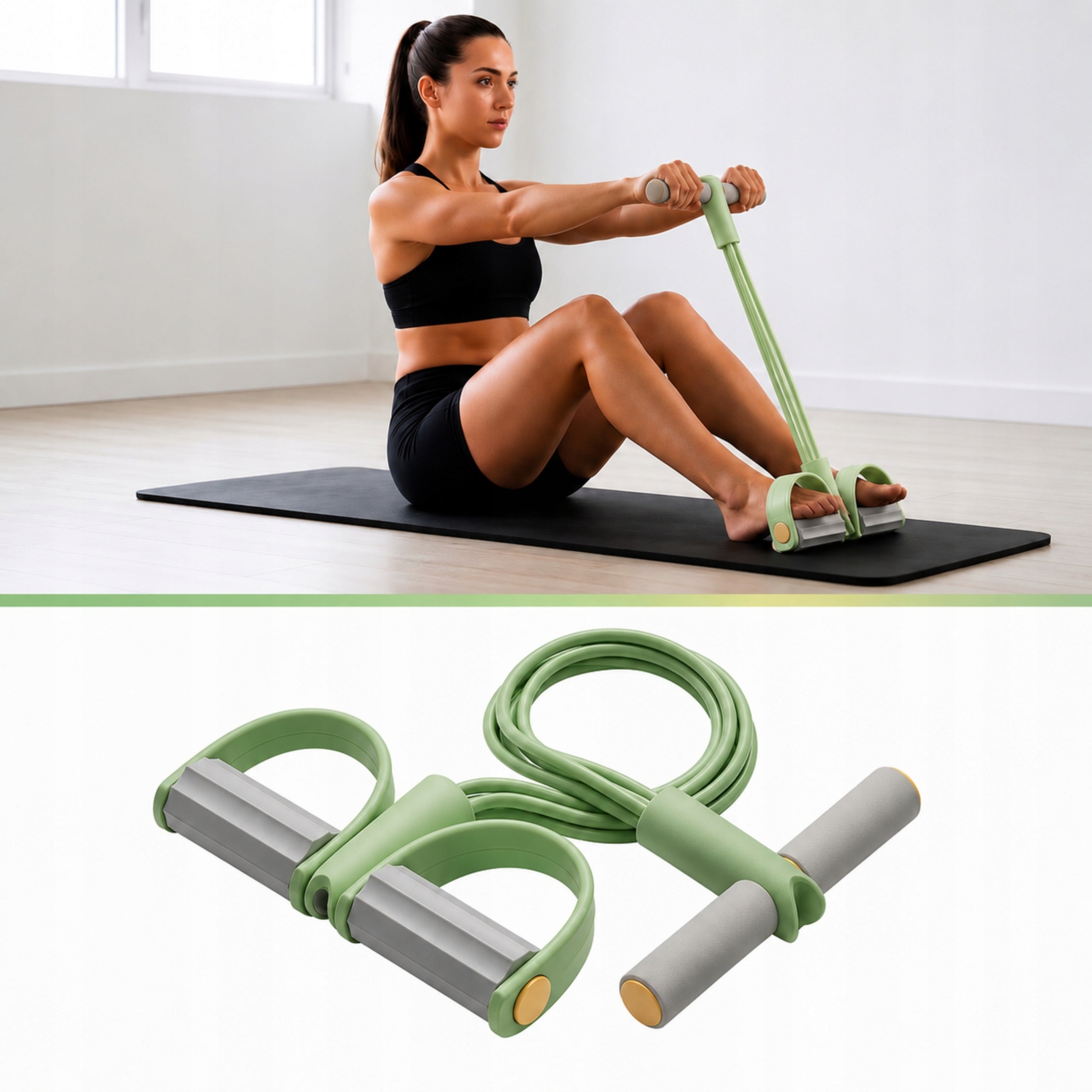 RUBBER RESISTANCE EXERCISE TAPE FOR WOMEN ABDOMINAL THIGH TRAINING ARMS EBOOK Packaging status original
