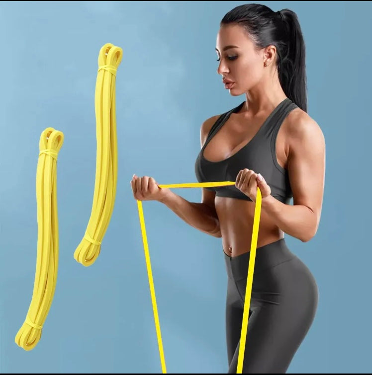 RUBBER RESISTANCE FITNESS EXERCISE TAPE CROSSFIT 3-7kg Width 6 mm