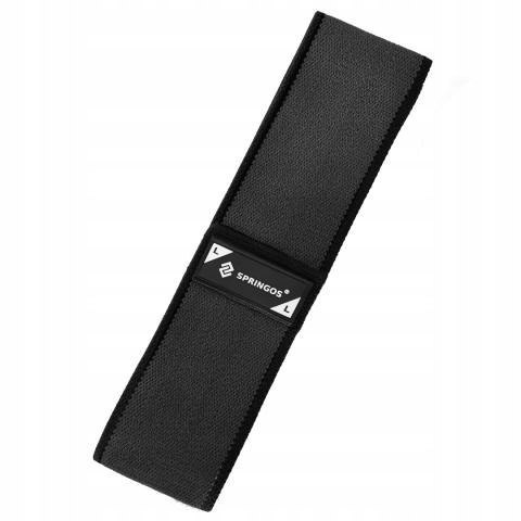 RUBBER RESISTANCE FITNESS EXERCISE TAPE HIP BAND L Color black