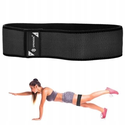 RUBBER RESISTANCE FITNESS EXERCISE TAPE HIP BAND L