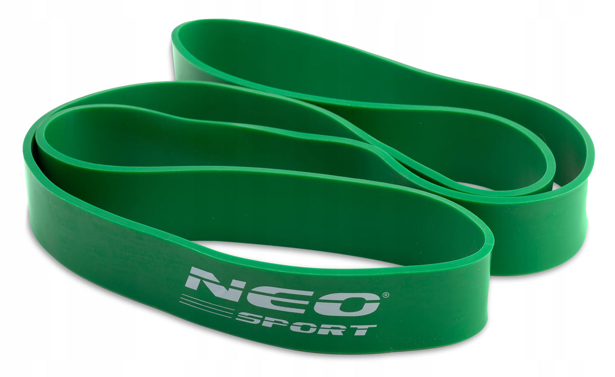 RUBBER RESISTANCE TAPE FOR PULL-UP EXERCISES 208x4.4cm NS-960 STRONG Color green