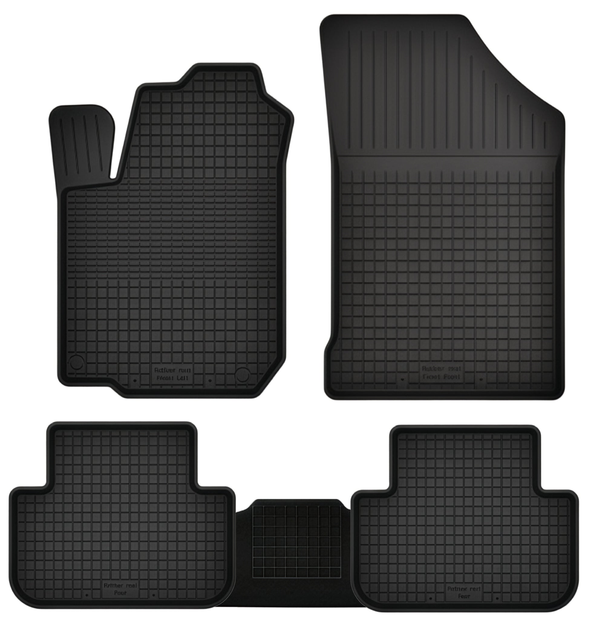 RUBBER RUGS TO SIZE TROUGH 2cm + MIDDLE TUNNEL UNSCENTED SET