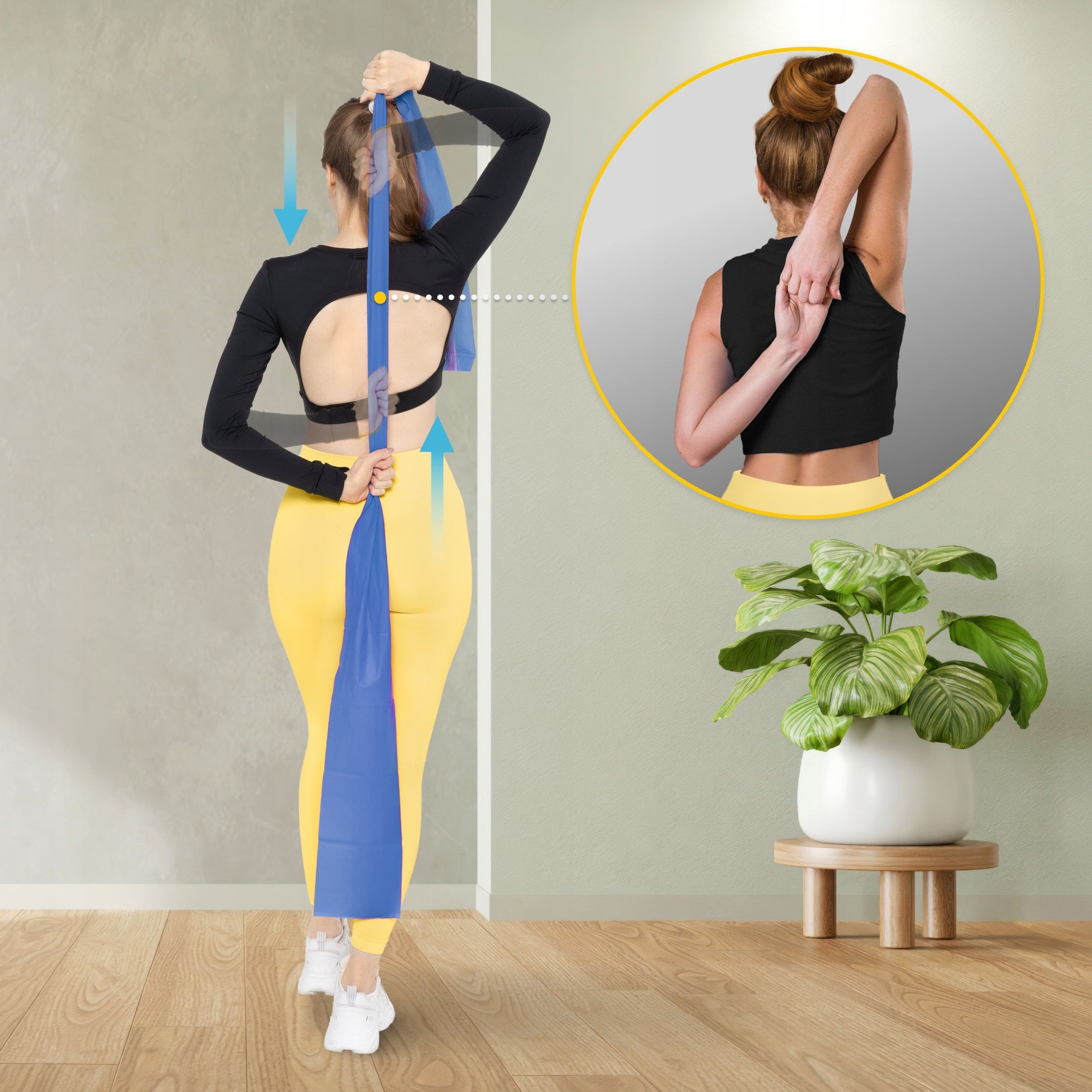 RUBBER TAPE REHABILITATION EXERCISE STRETCHING FLAT BAND 2M STRONG RESISTANCE 4/7 Model Guma do ćwiczeń rehabilitacyjnych FLAT BAND 2M