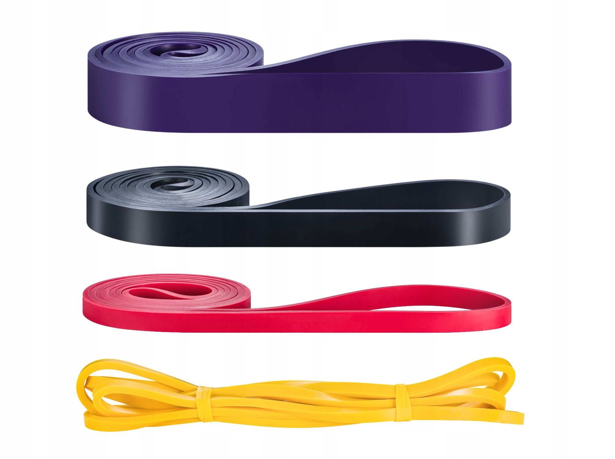 RUBBER TRAINING POWER BAND FITNESS RESISTANCE BANDS 4 PCS 2 – 40 KG Model PowerBand Set BLF-09
