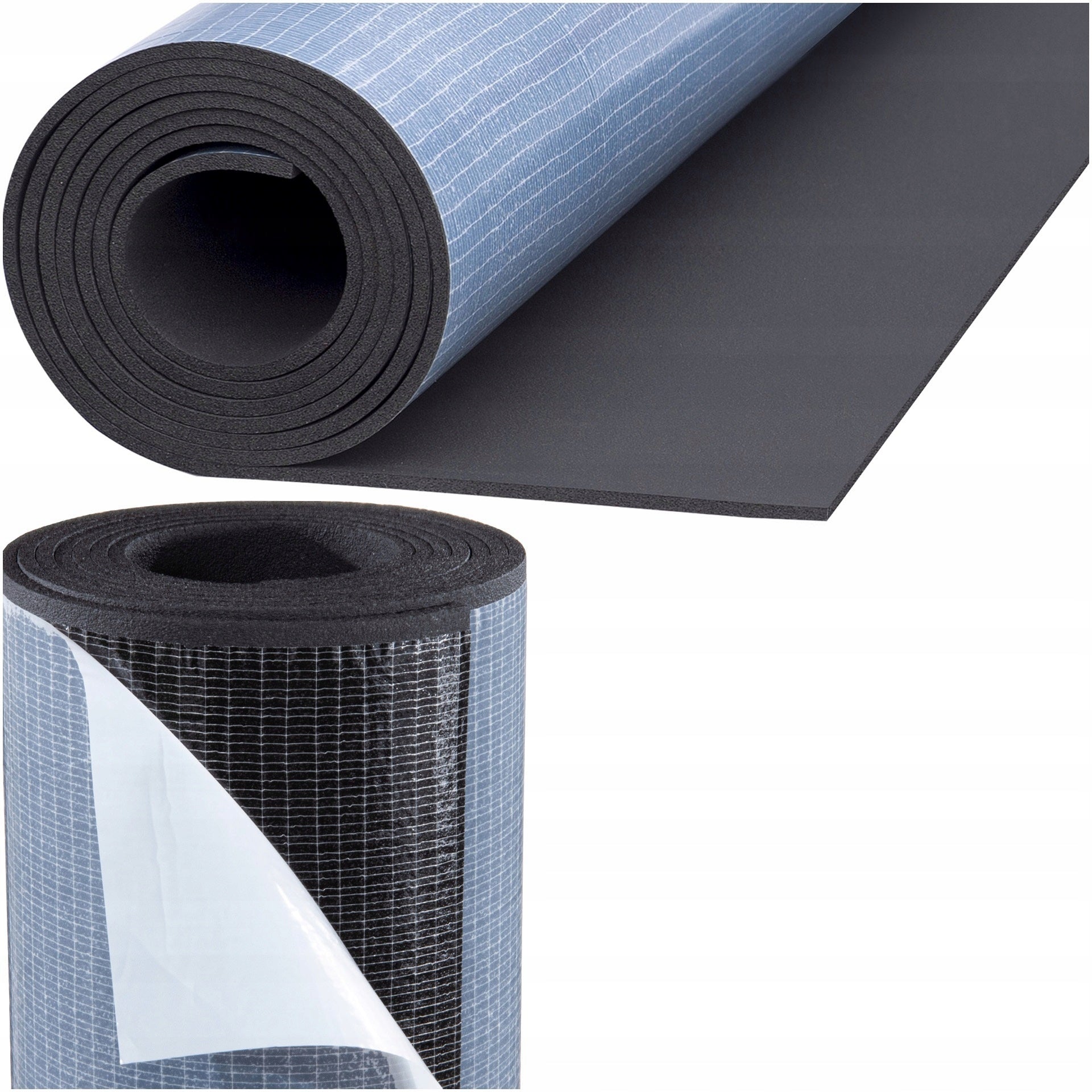 RUBBER foam soundproofing MAT with ADHESIVE 6mm waterproof seal