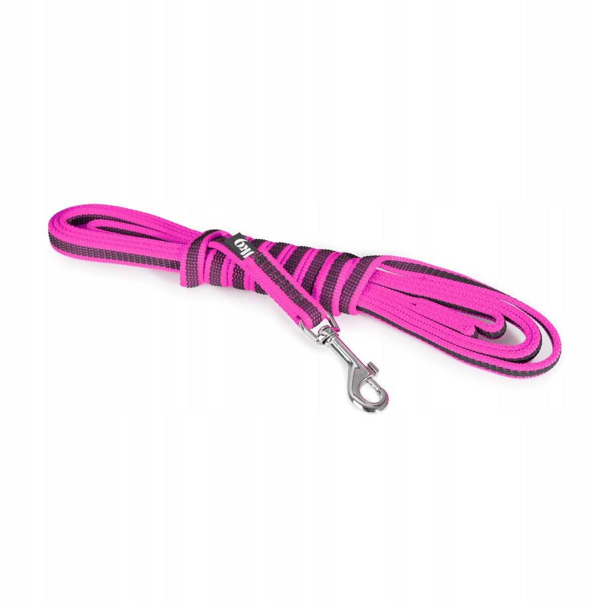 RUBBERIZED LEASH 14 mm, 3M PINK JULIUS-K9 WITH HANDLE