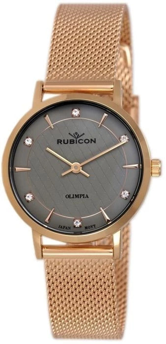 RUBICON gold watch - communion gift FOR A GIRL sapphire + ENGRAVING Brand Rubicon