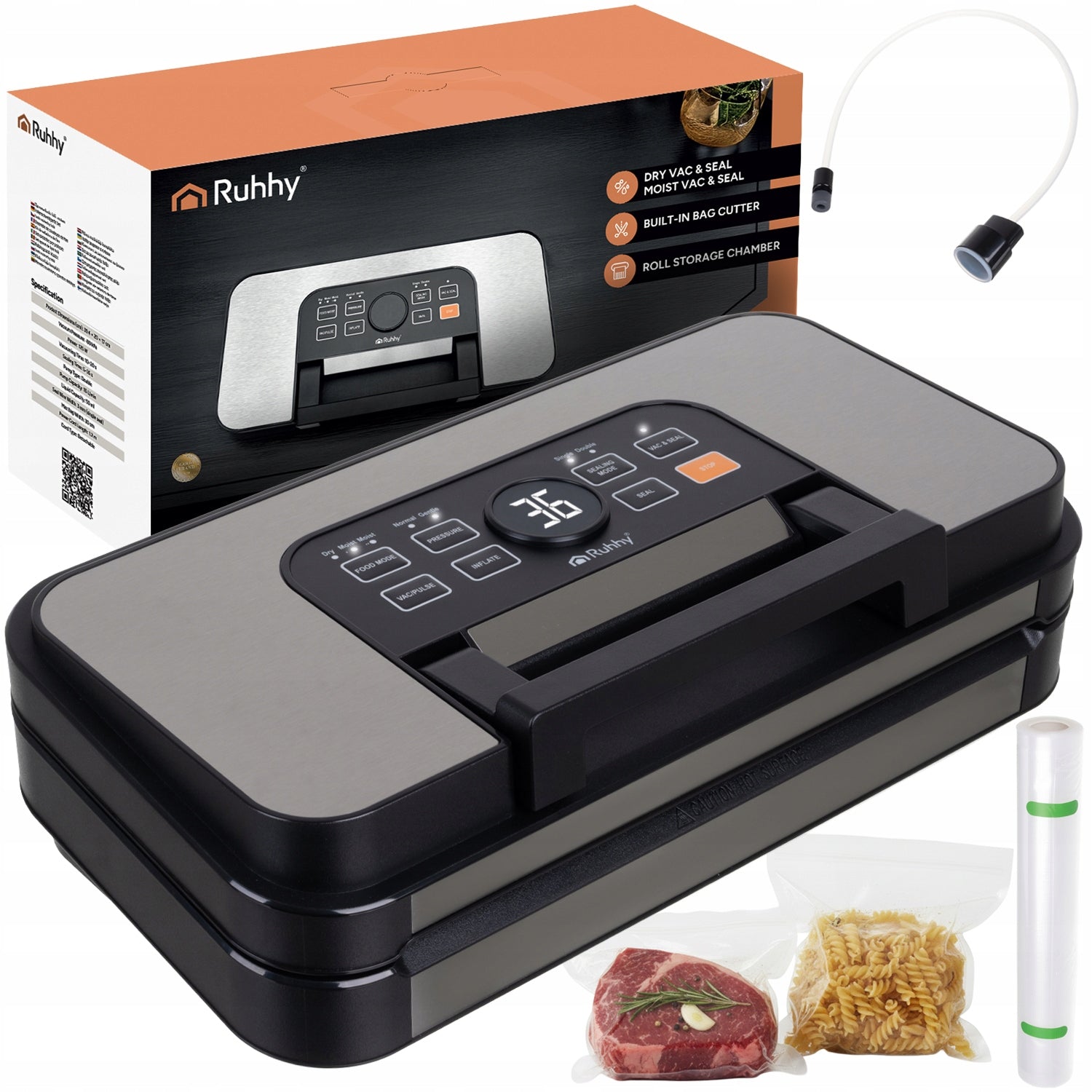 RUHHY 125W DOUBLE WELDING FOOD PACKAGING MACHINE