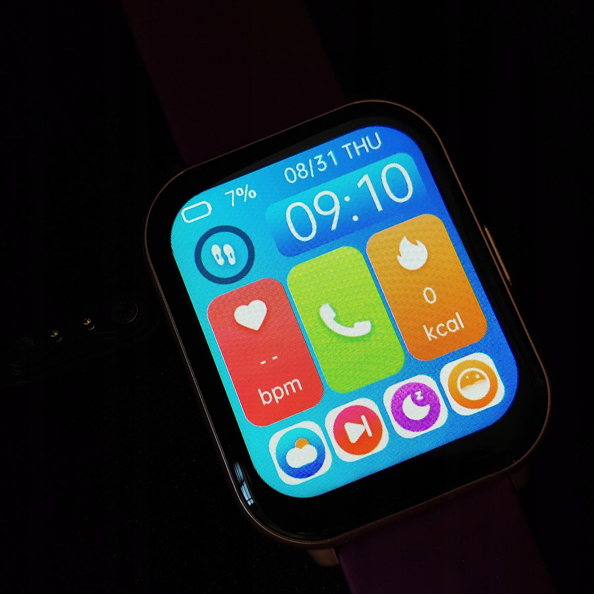 RUIMEN Smartwatch with Phone Function for Android iOS, Purple Brand no brand