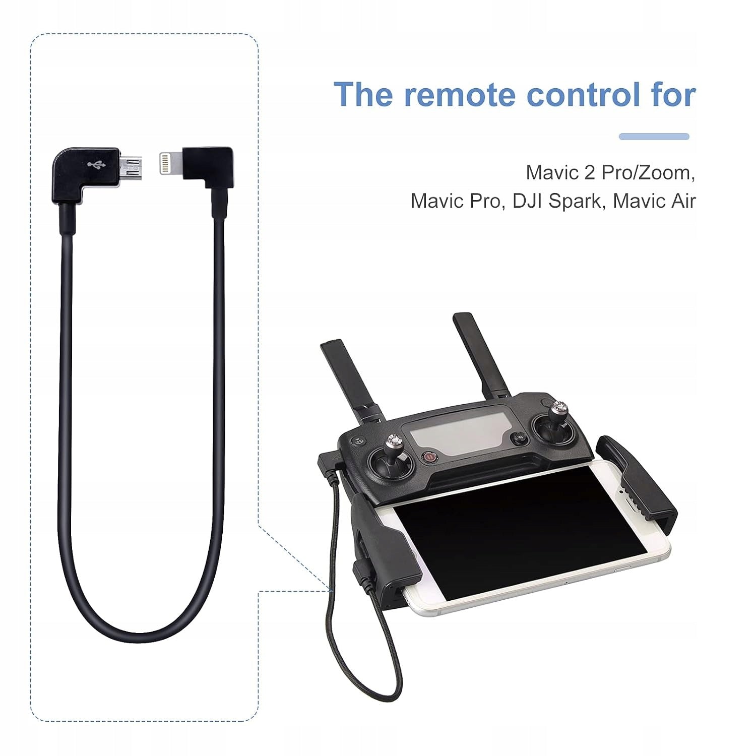 RUIZHI data cable, 29 cm DJI Mavic Pro/Mavic Mini/Spark 2pcs Brand BRDRC