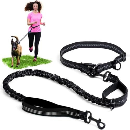 RUNNING LEASH WITH DOG HIP BELT HANDS FREE CUSHIONED FOR DOG Manufacturer code Producent niezależny