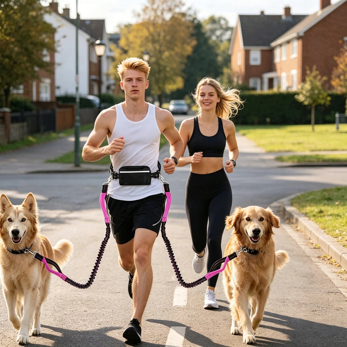 RUNNING LEASH WITH DOG HIP BELT KIDNEY CUSHIONING FOR ACCESSORIES Packaging status original