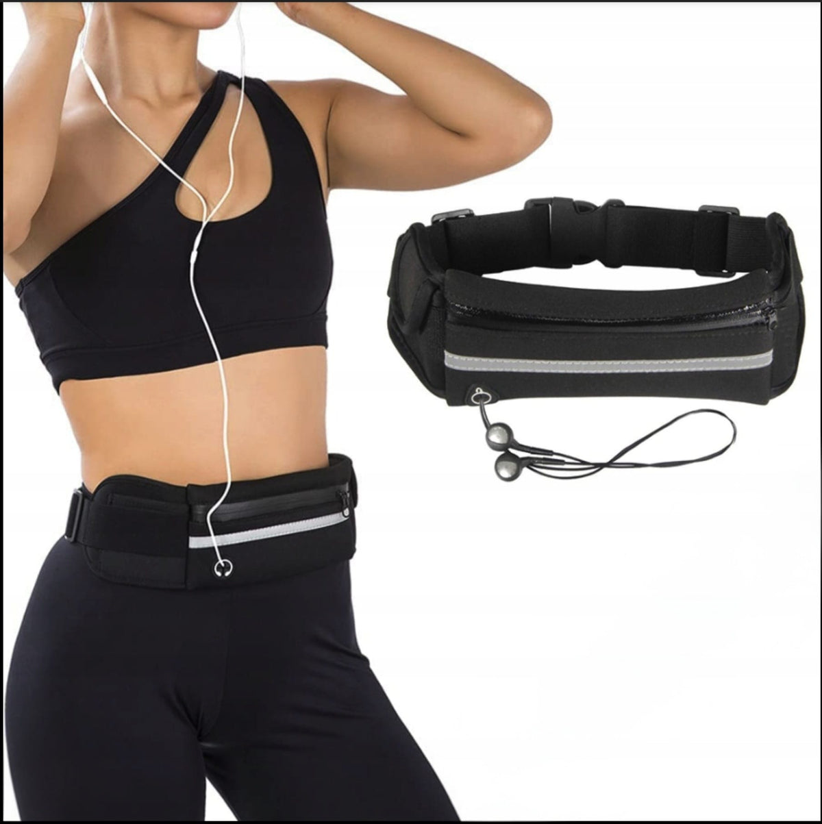 RUNNING LEASH WITH HIP BELT AND SHOCK ABSORBER – CANICROSS SET Manufacturer code smycz z pasem biodrowym amortyzatorem