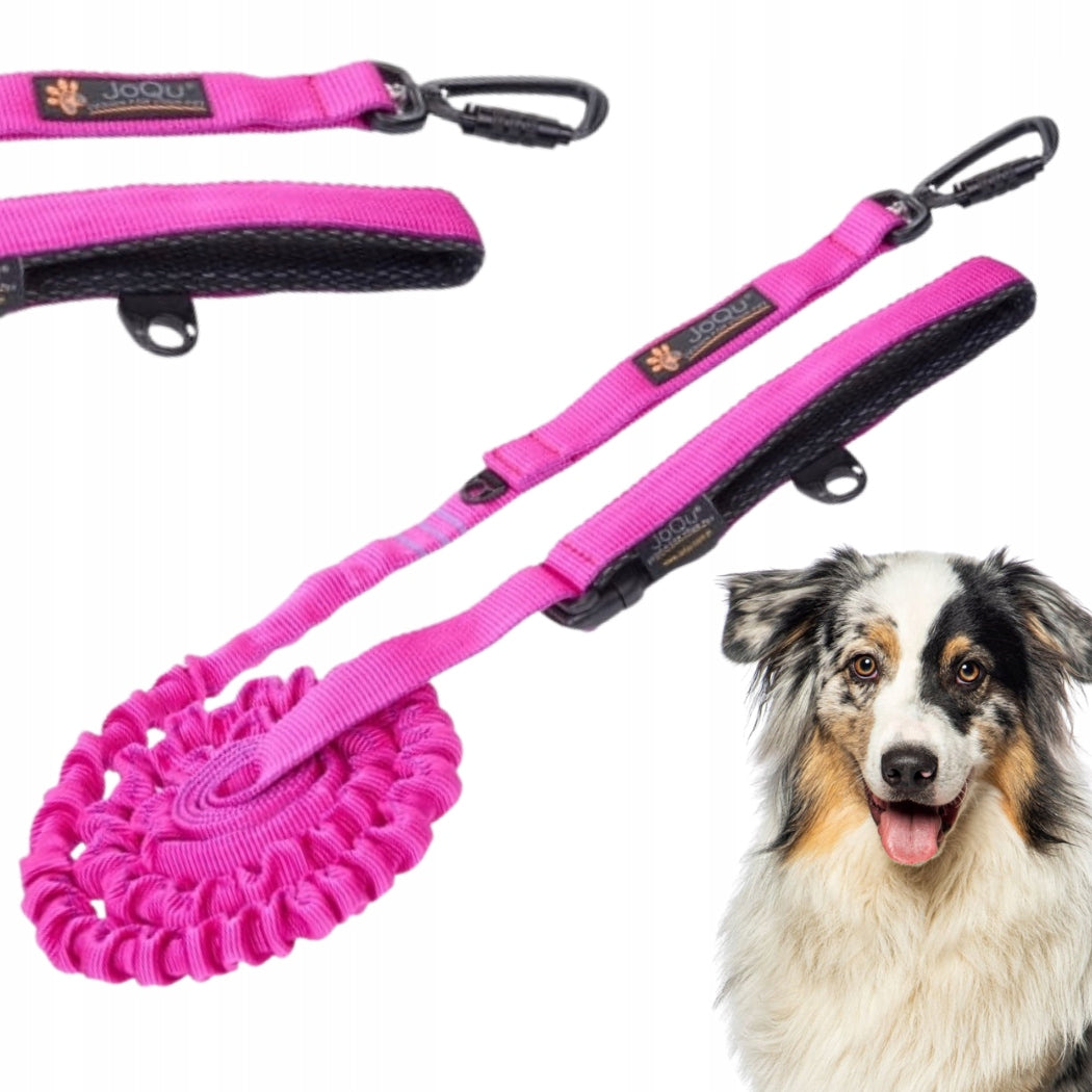 RUNNING LEASH WITH SHOCK ABSORBER JoQu Ultra Strong Runners pink