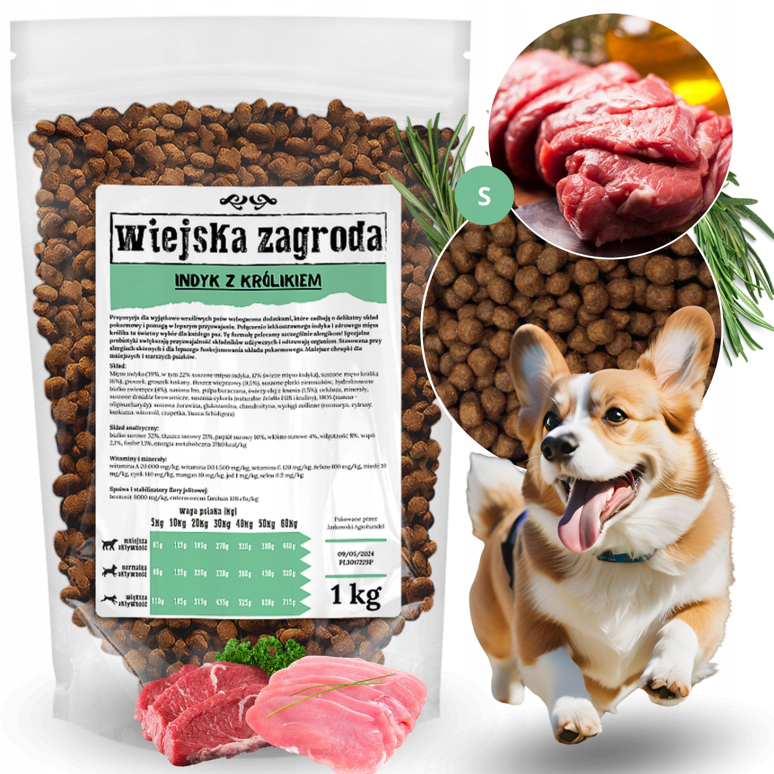 RURAL FARM TURKEY WITH RABBIT 1 KG