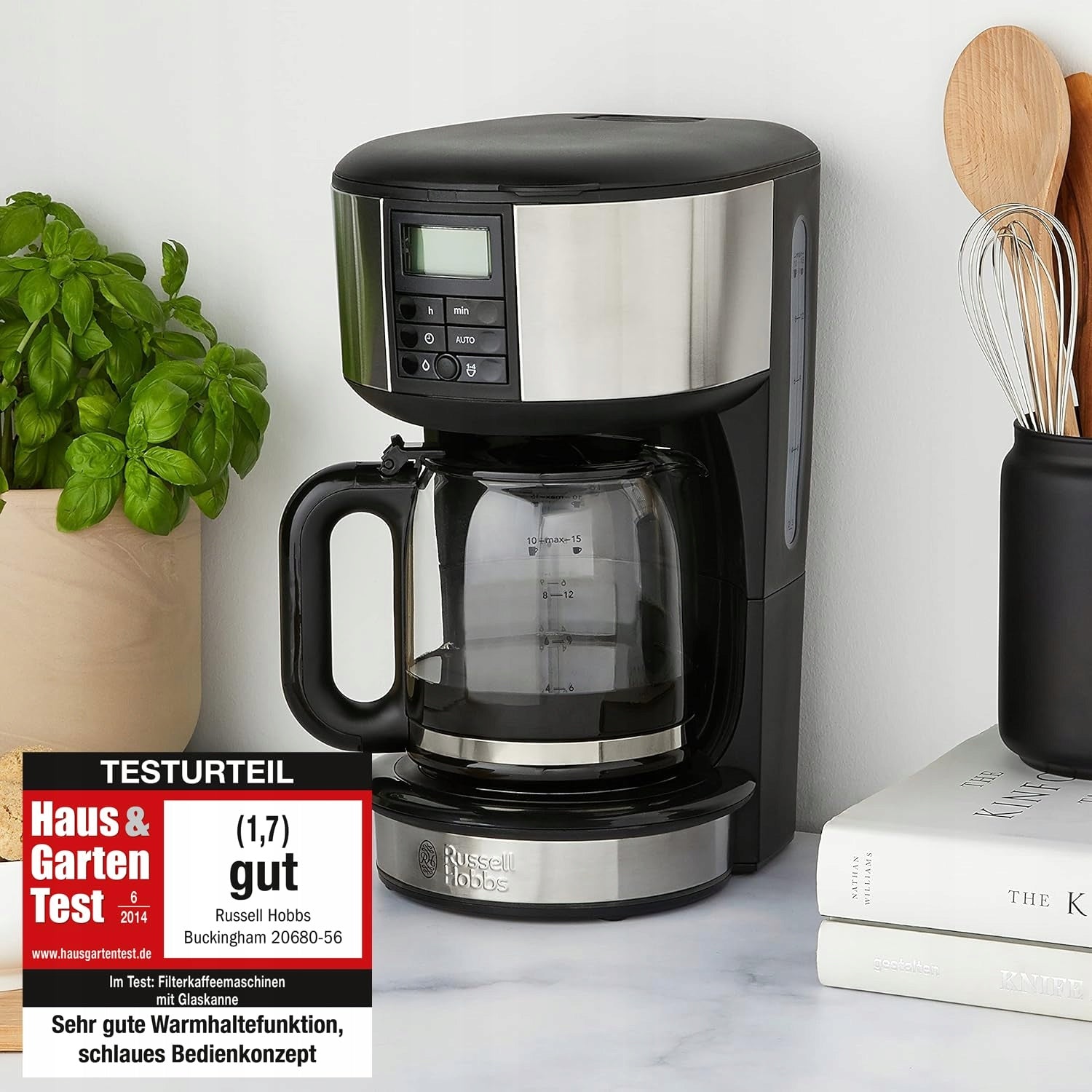 RUSSELL HOBBS Coffee Maker with Timer 10 Cups 1000W 1,25l Brand Russell Hobbs