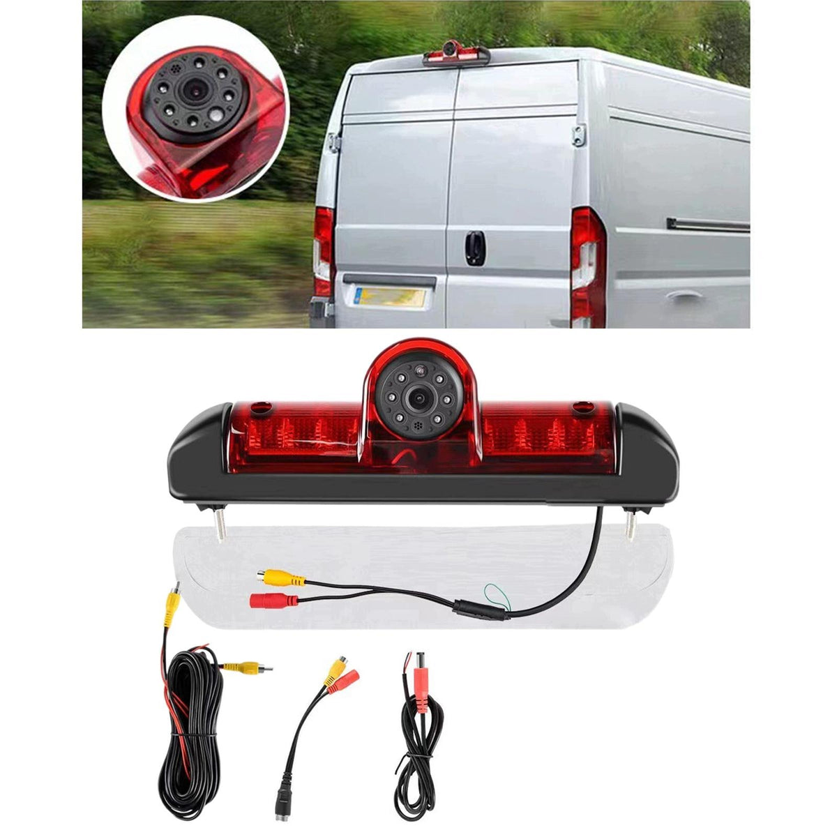 RV 3rd Brake Light with Reverse Camera Repair Parts Universal Parking