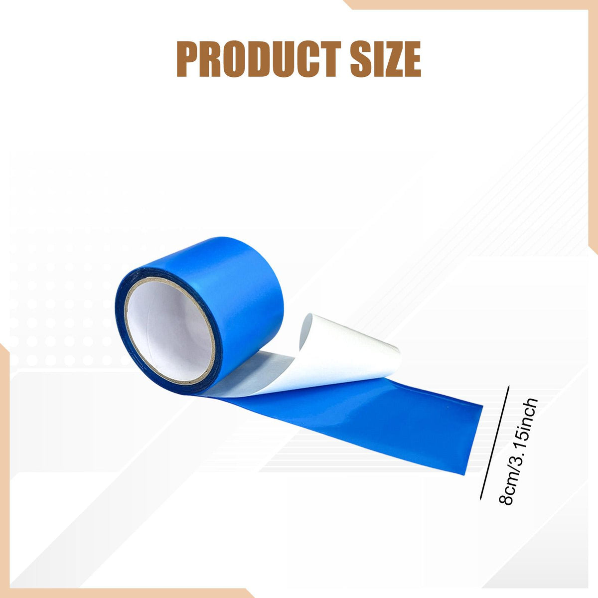 RV Awning Repair Tape High Adhesion Sealing Quick Fix Cold Resistant Blue Packaging status original