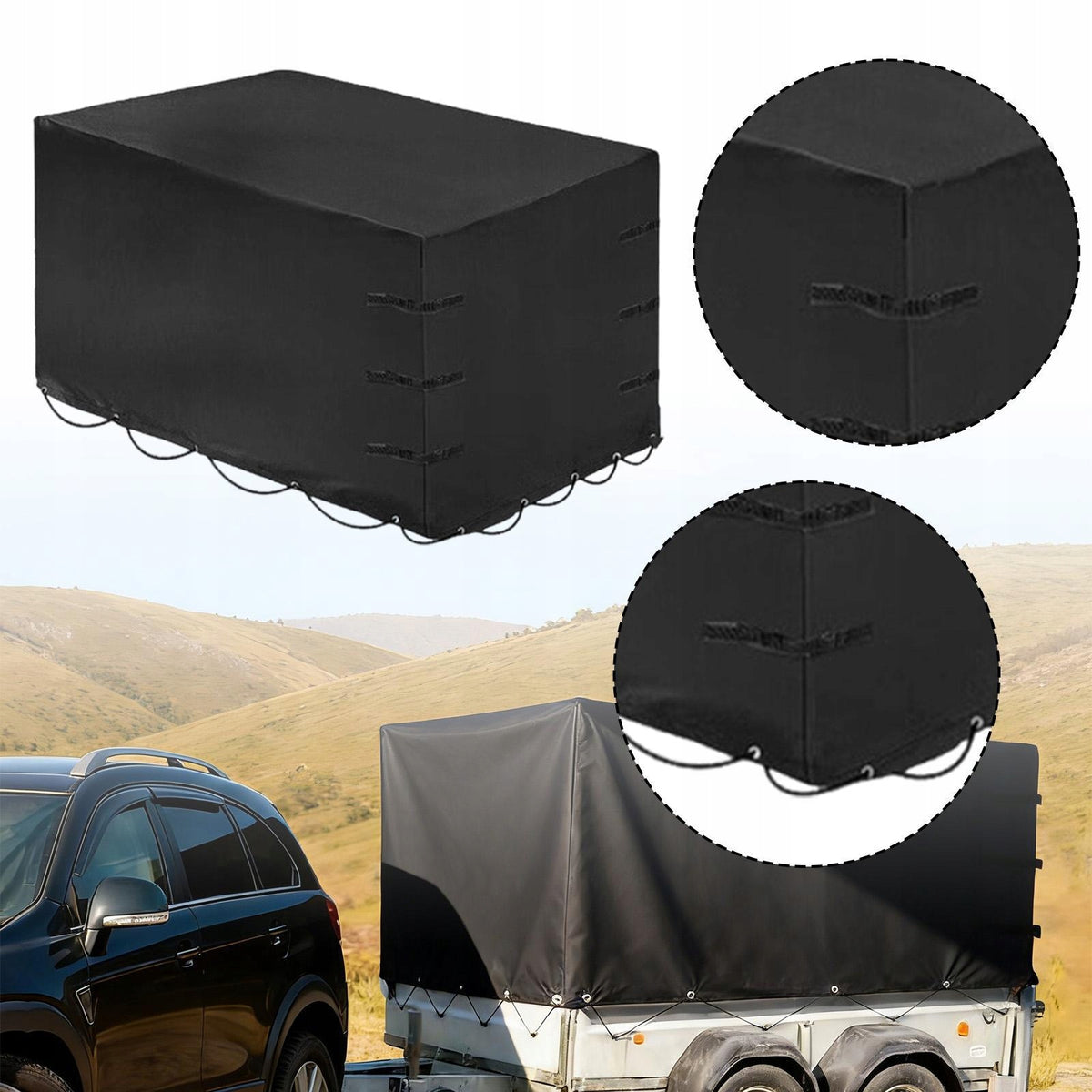 RV Campers Cover,All Weather Protection Rainproof Oxford Shade Shield 420D Packaging status original