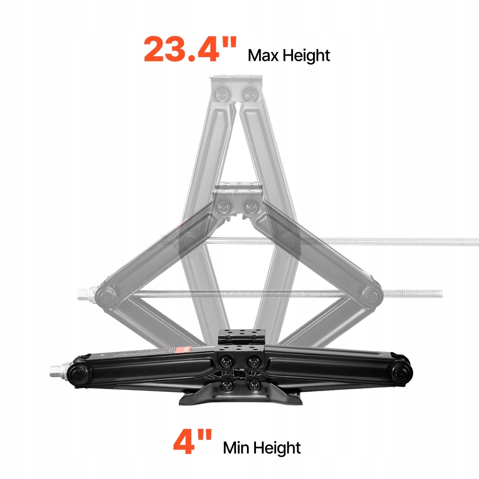 RV Scissor Jacks 5000lbs 23.4in RV Stabilizer Leveling Scissor Jacks 2 Set Brand Vevor