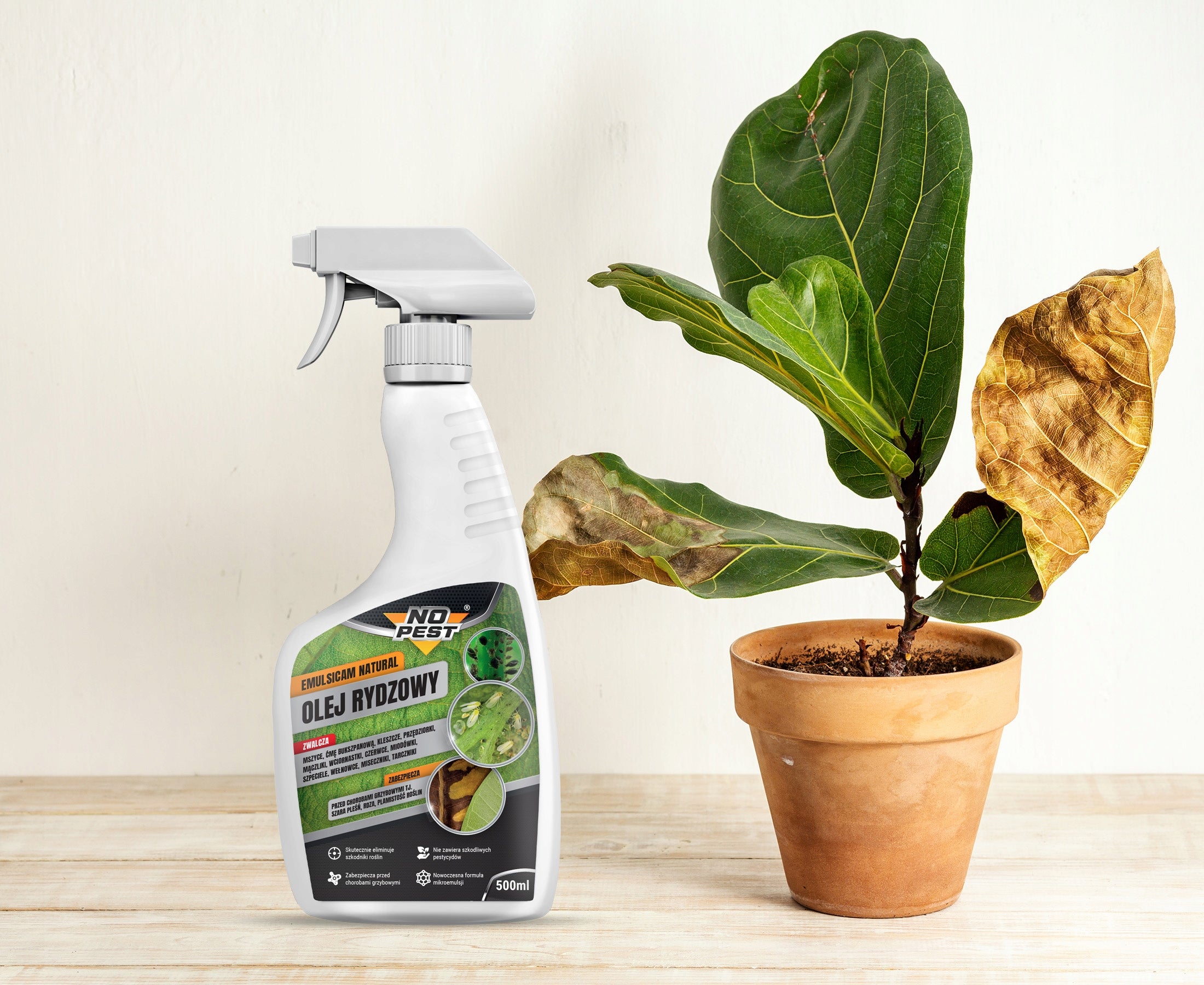 RYE OIL PREPARATION LIQUID FOR APHIDS MOTH TICKS SPIDER MITES NO PEST 500ML Weight 0.5 kg