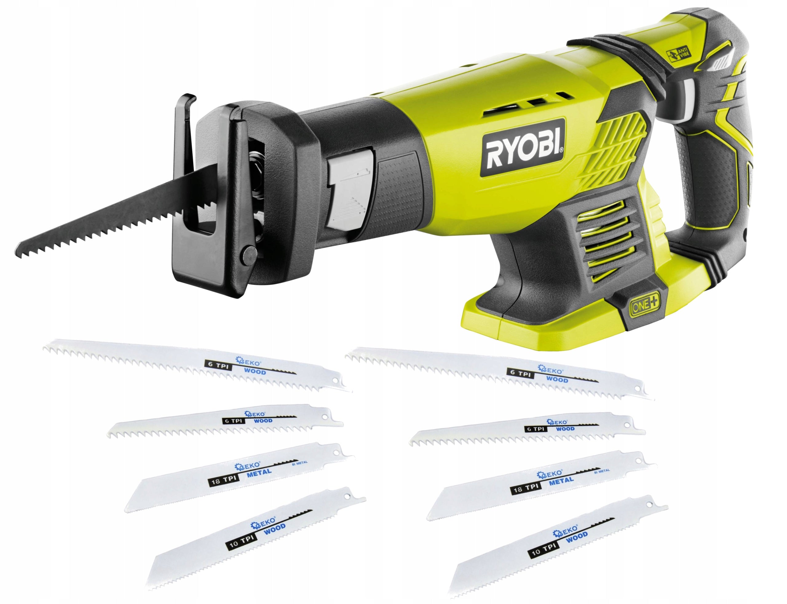 RYOB FOX CORDLESS RECIPROCATING SAW BLADE 18V +10 SAW BLADES RRS1801M Manufacturer code 534938396