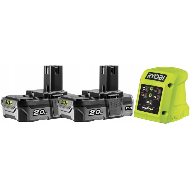 RYOBI 18V+ 2x2AH CORDLESS TRIMMER + CHARGER EAN (GTIN) 4892210177100
