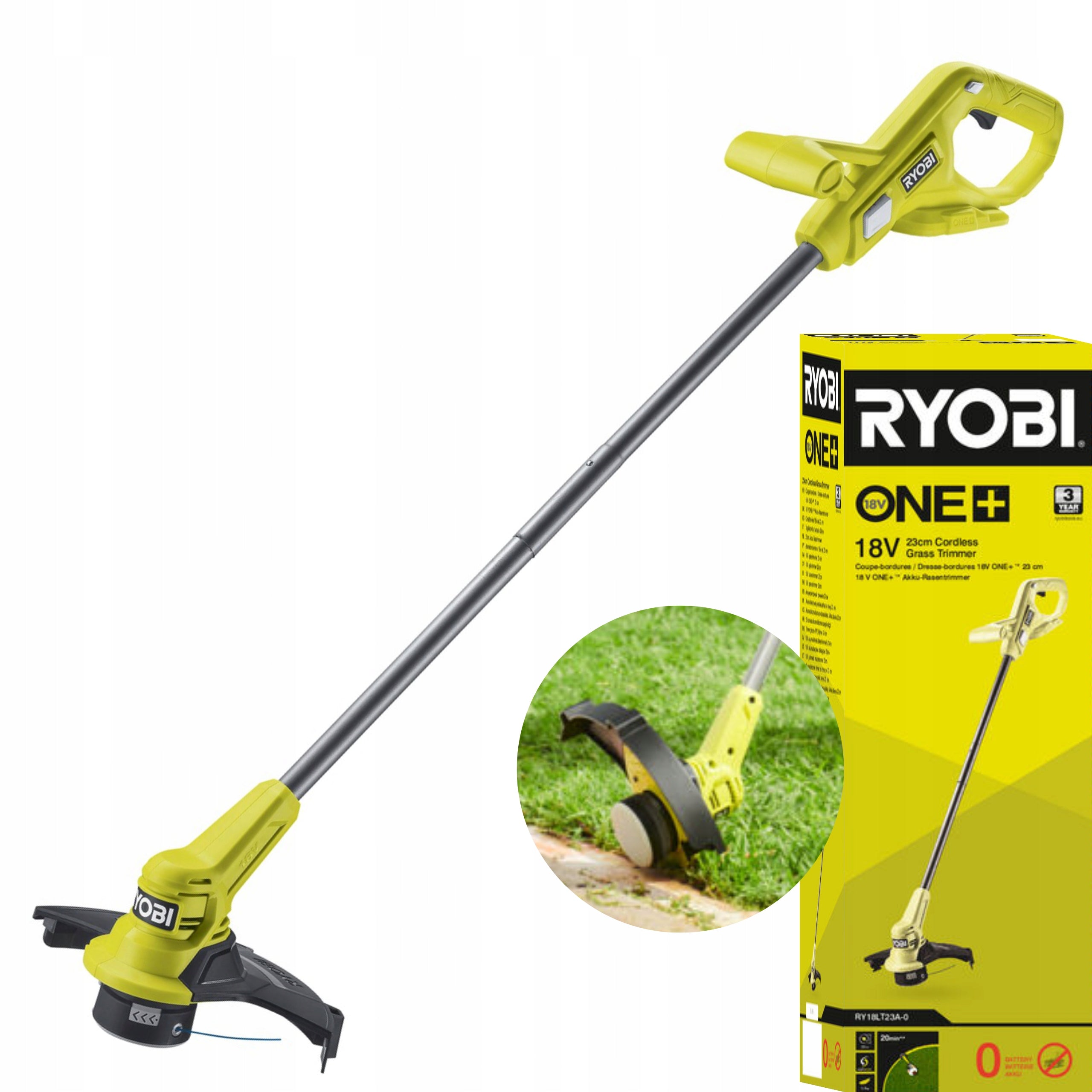 RYOBI BRIMMERS 23cm CORDLESS BRIMMERS 18V BRUSH MOWER RY18LT23A