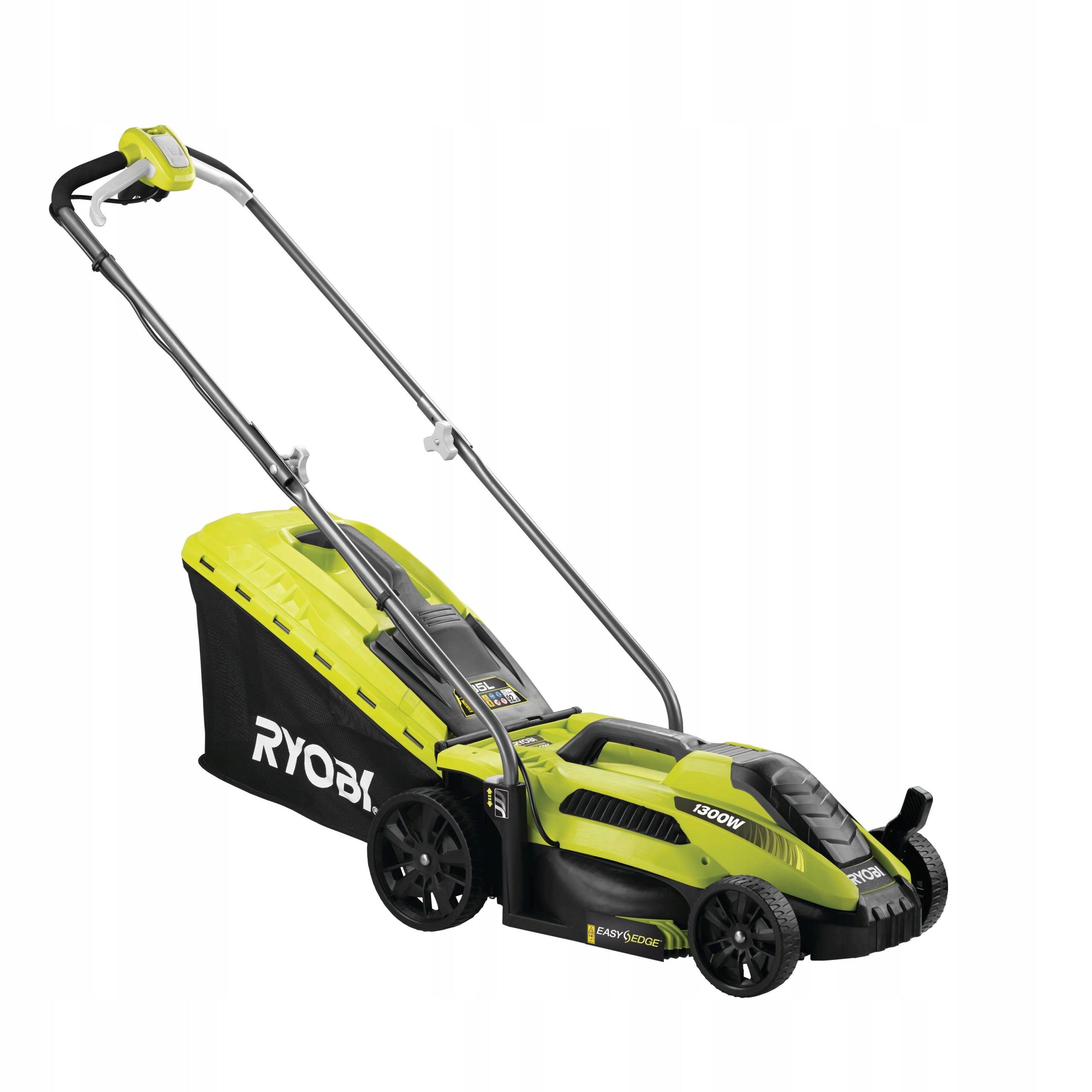 RYOBI ELECTRIC MOWER 33cm GRASS BASKET 35L RYOBI RLM13E33S 1300W Engine power 1300 W