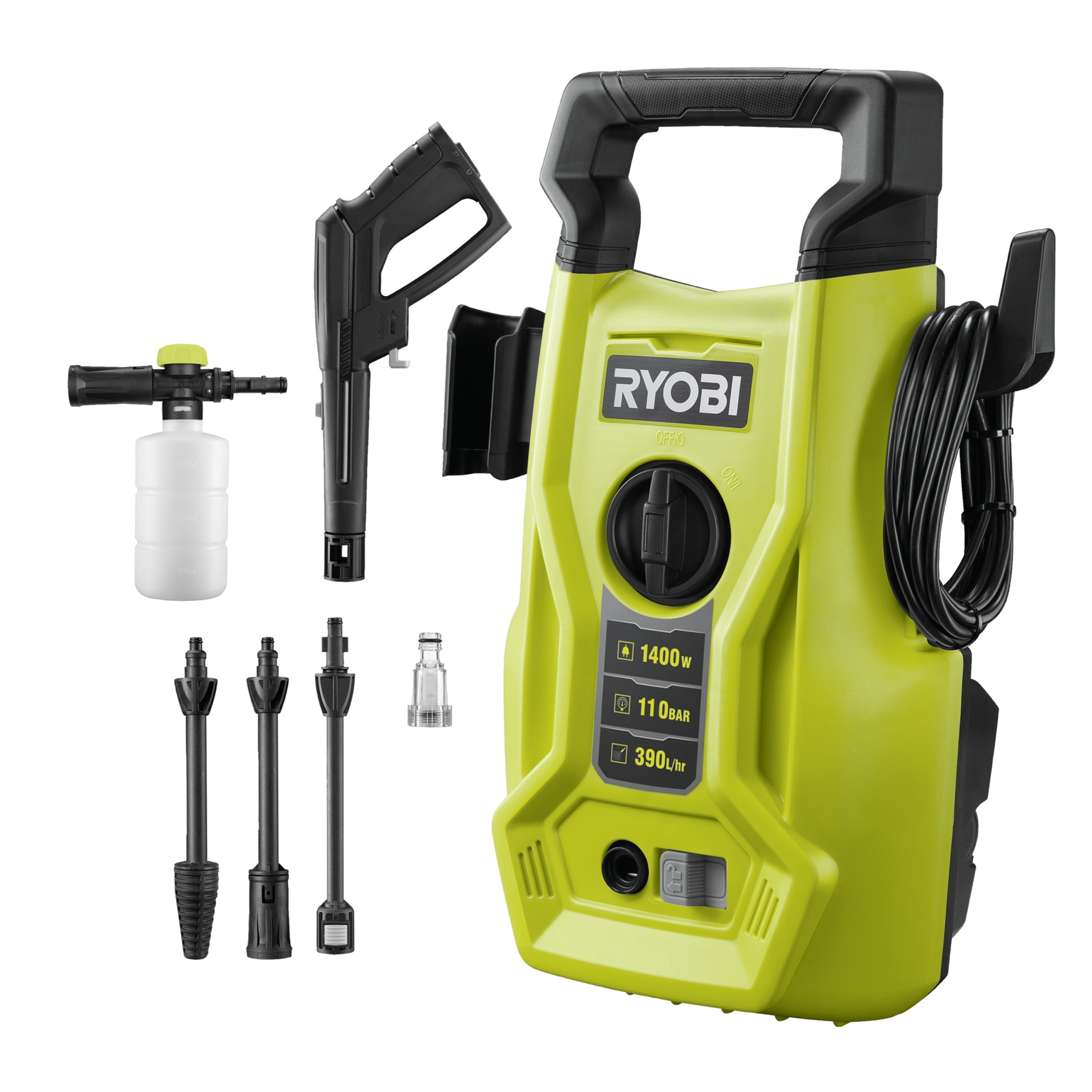 RYOBI PRESSURE WASHER 110bar 1400W RY110PWA ! EAN (GTIN) 4892210195128