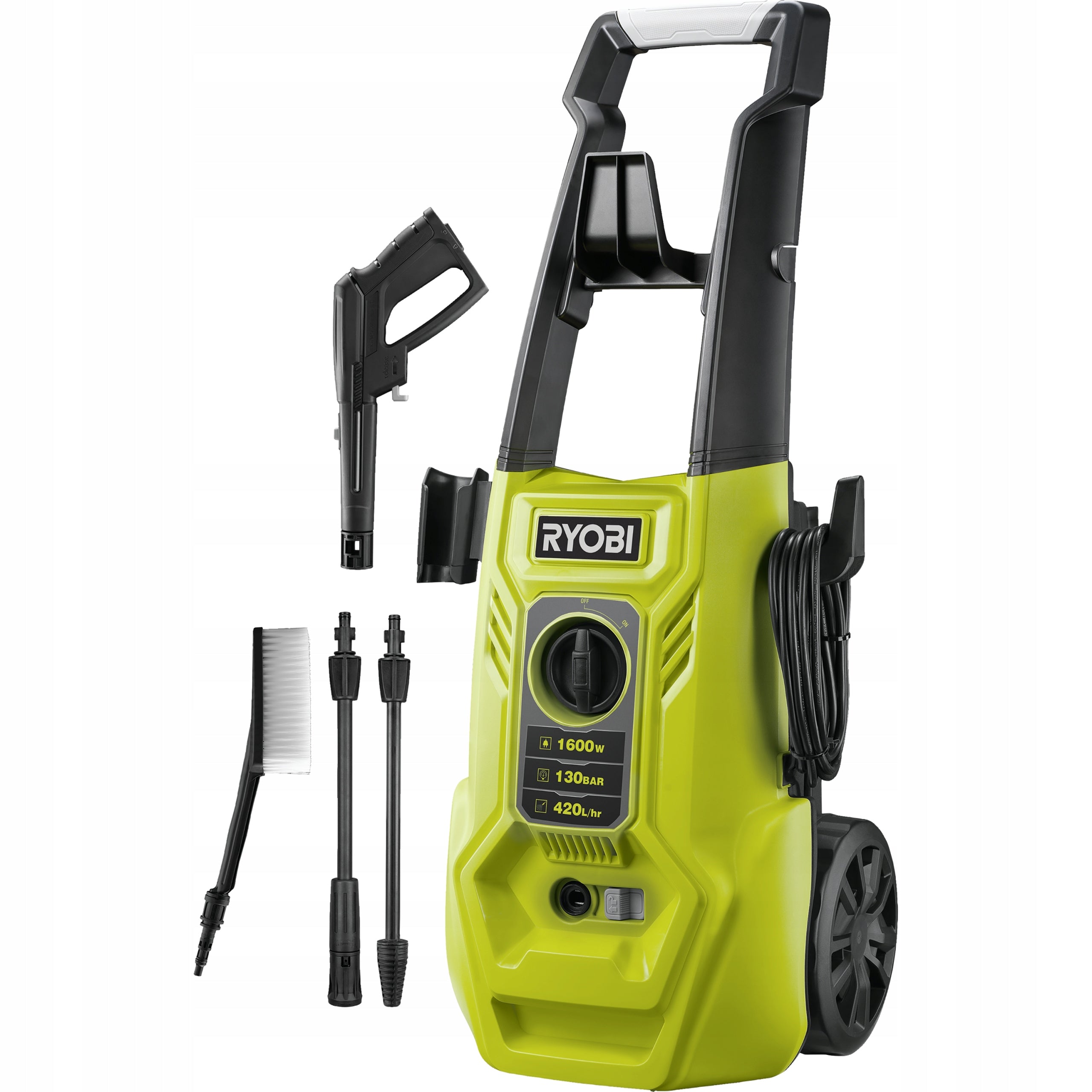 RYOBI PRESSURE WASHER 130bar 1600W RY130PWA