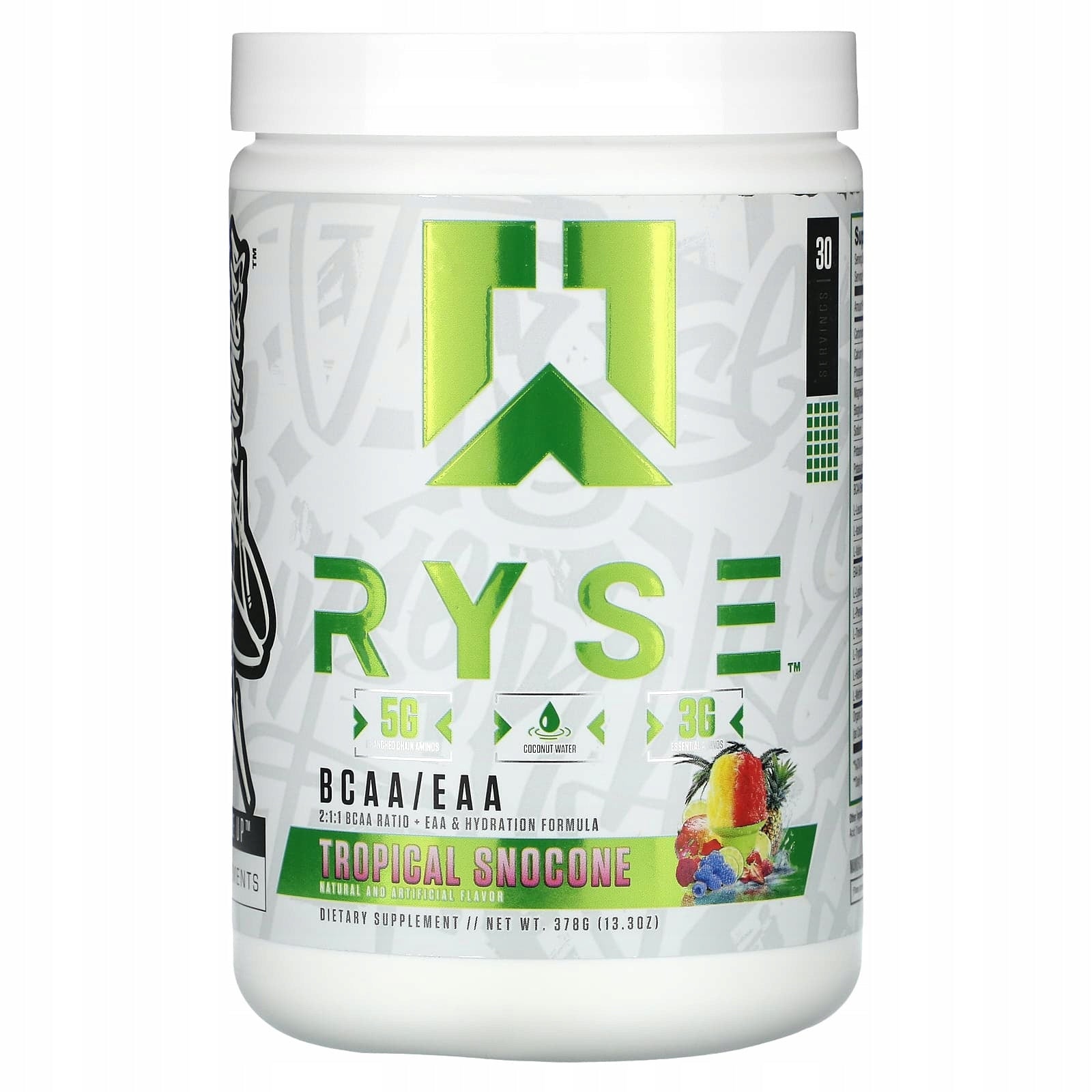 RYSE, BCAA/EAA, Tropical Snocone, 378 g