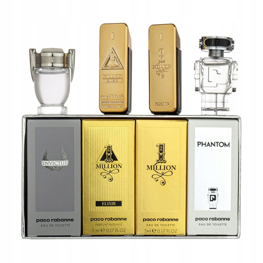 Rabanne Mini Set Gift Set Fragrances for Men 4 X 5 ml