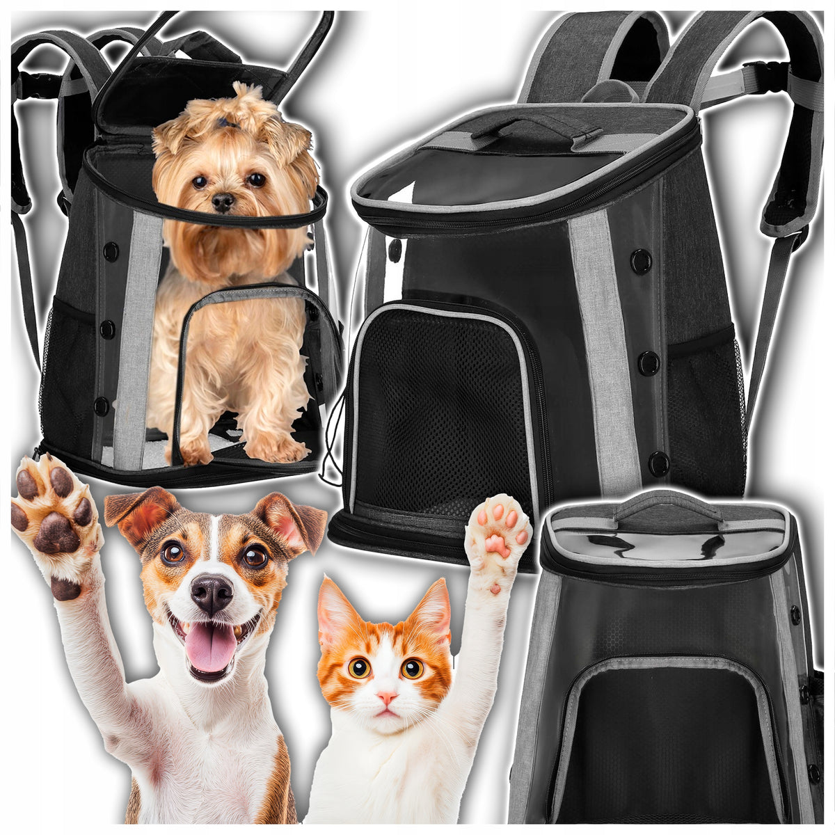Rabbit Dog Cat Transporter Backpack Playpen Animal Portable Bag