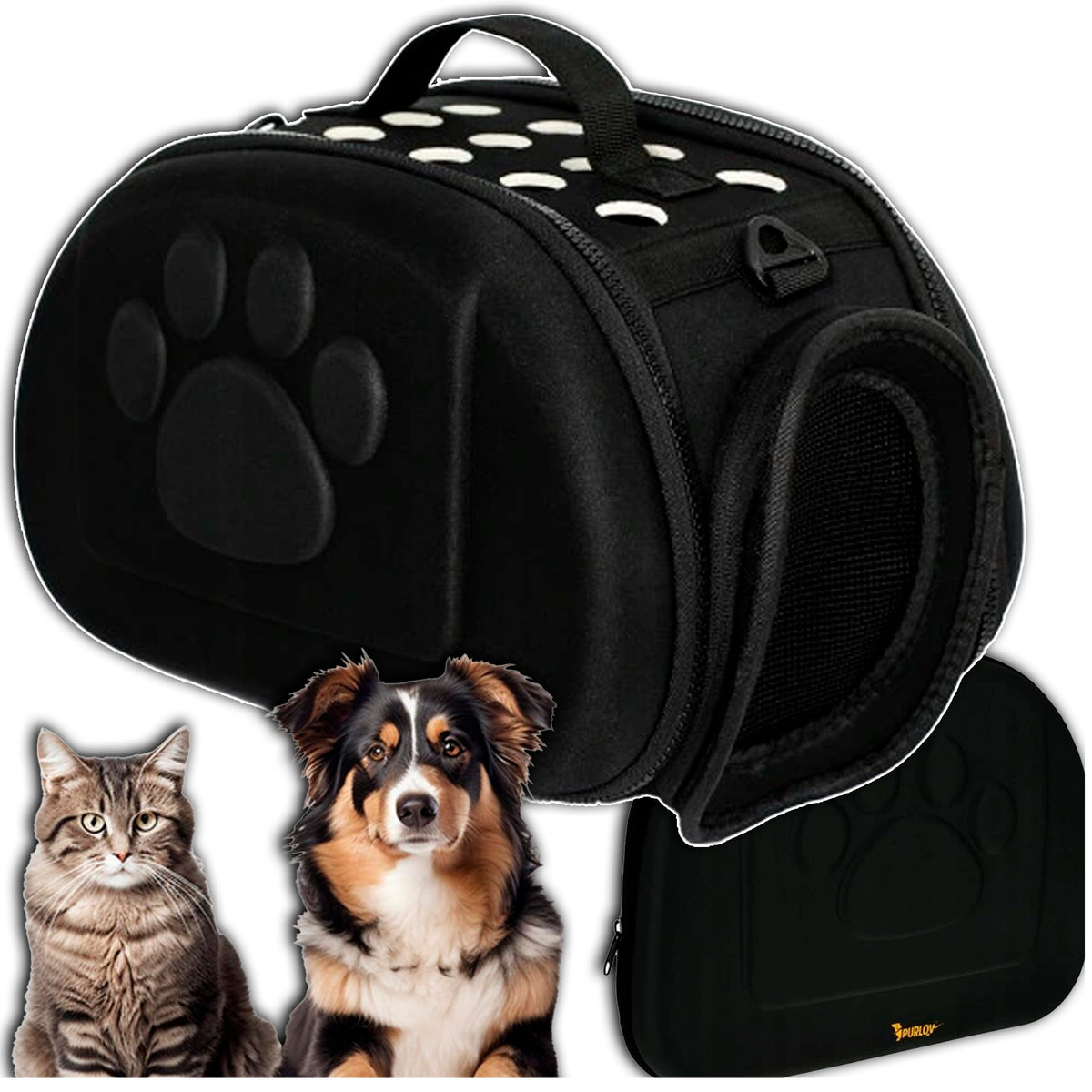 Rabbit Dog Cat Transporter Travel Bag Folding For Car Large
