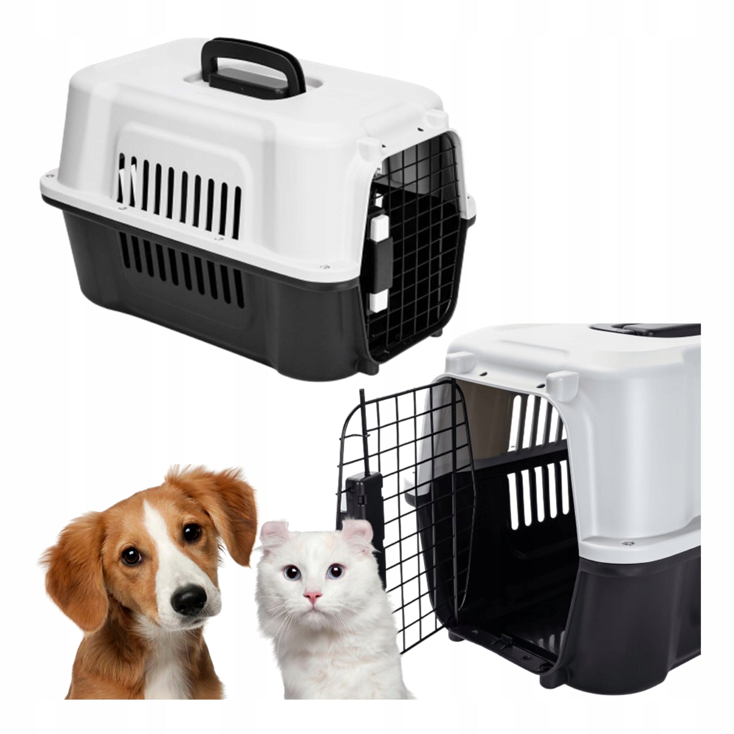 Rabbit Dog Cat Travel Transporter Box Cage 48 x 31 x 30cm Nobleza