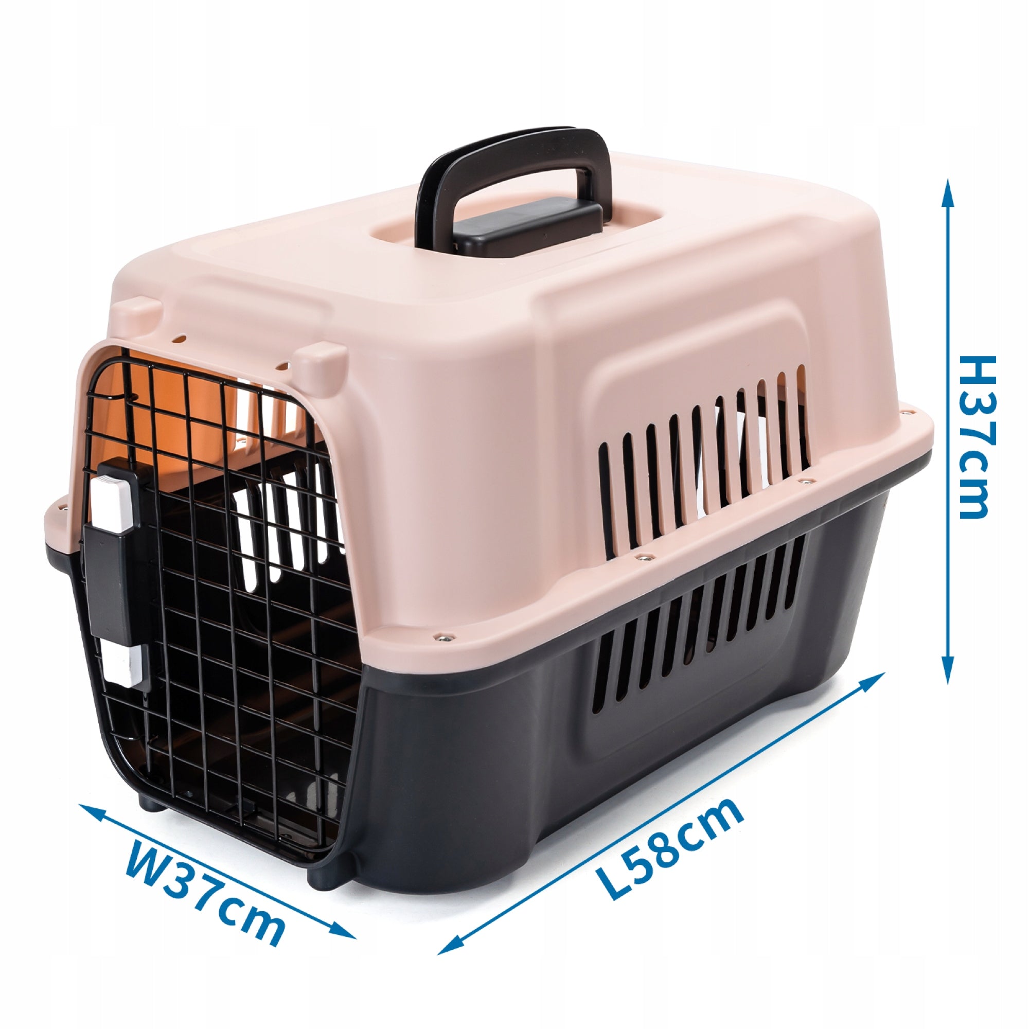 Rabbit Dog Cat Travel Transporter Cage Box 58 x 37 x 37cm Nobleza Brand Nobleza