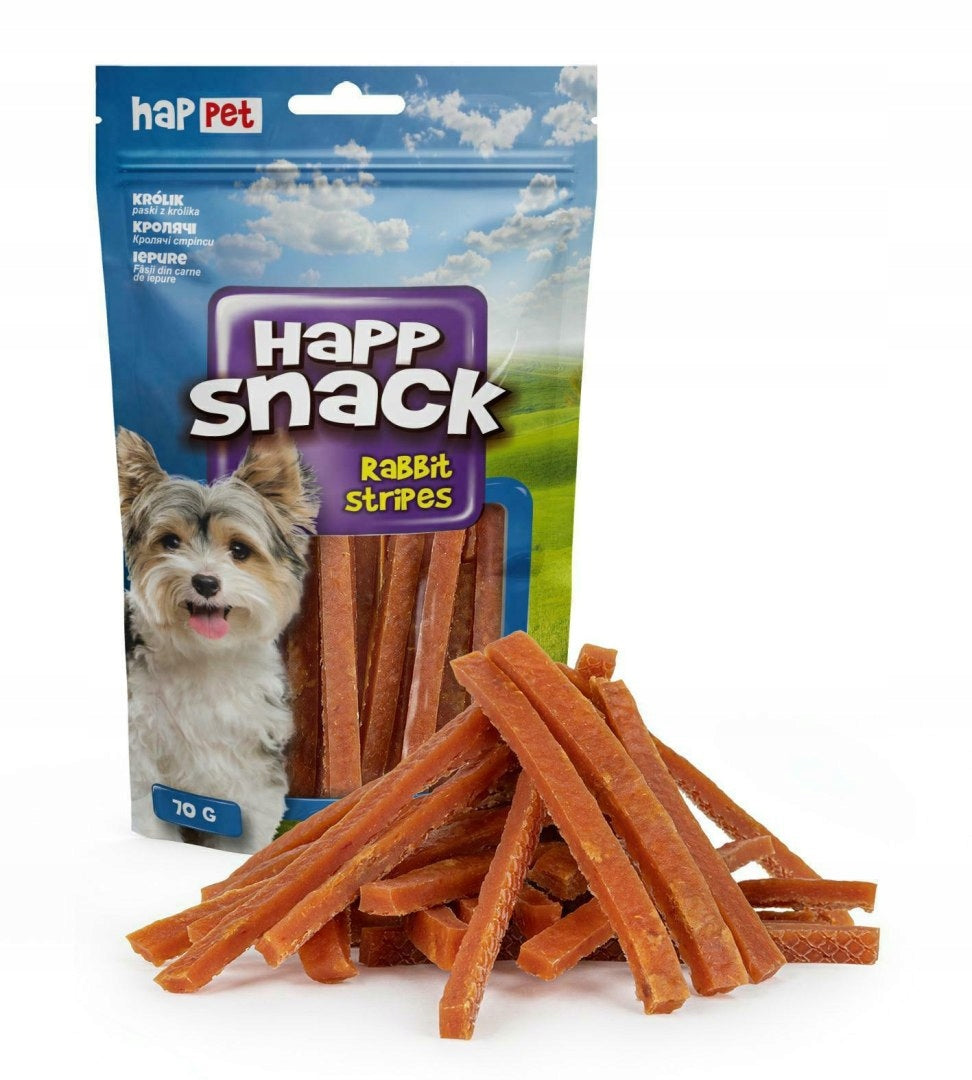 Rabbit Strips 70g Dog Teether Treat Soft Snack (GC60)