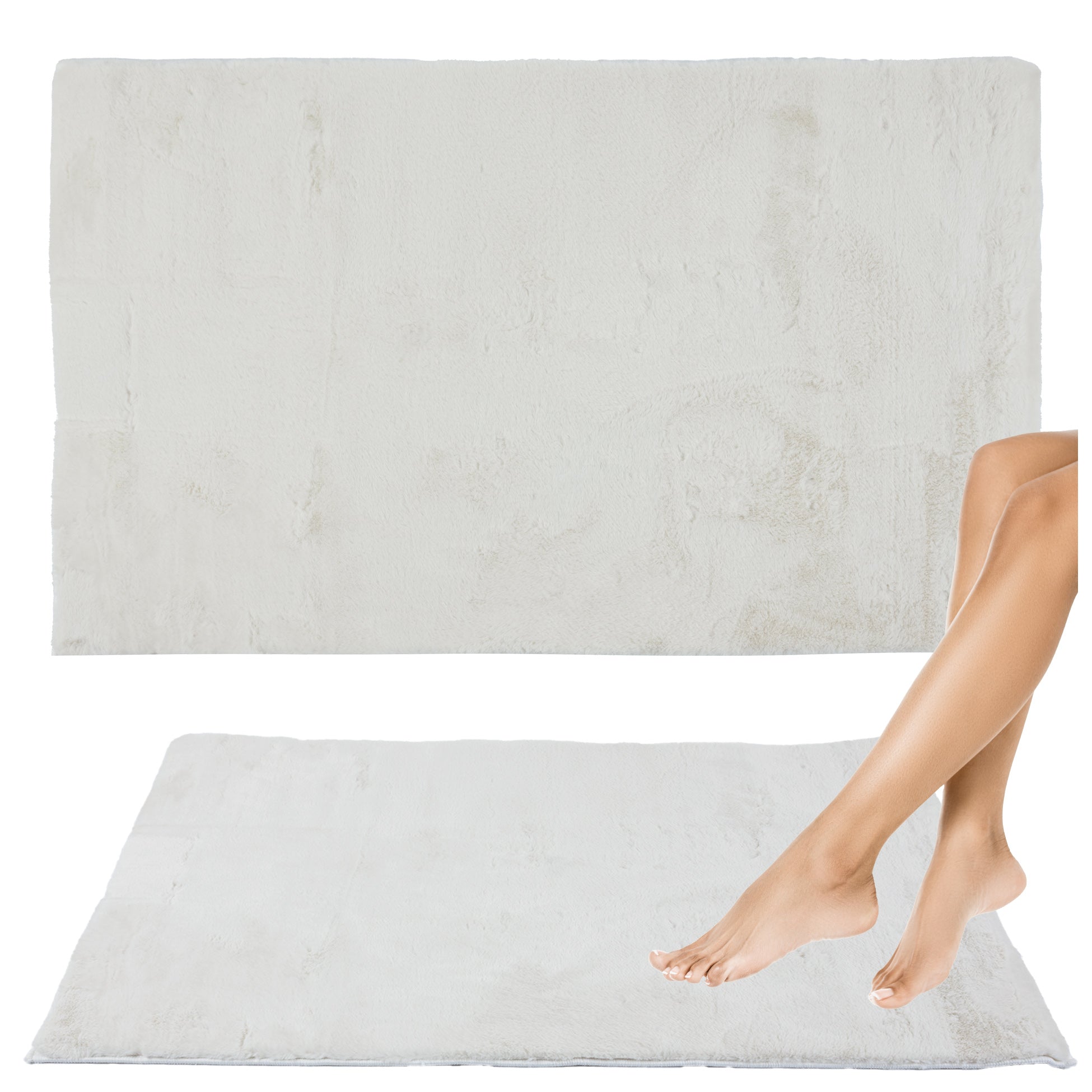 Rabbit Vivid Bathroom Rug 40x60 cm SOFT Rug for Bathroom CREAM EAN (GTIN) 5904169748283