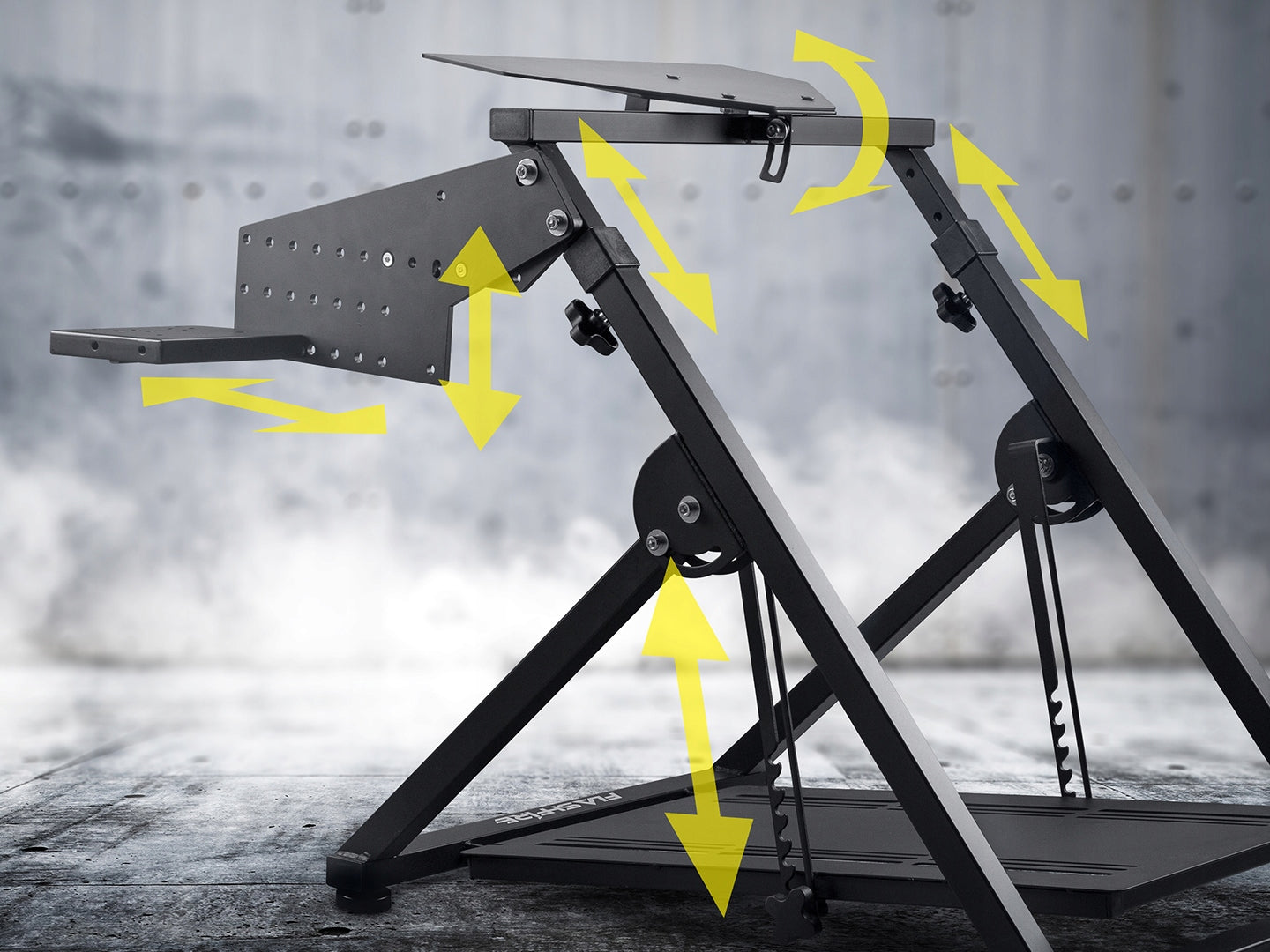 Racing cockpit for Simracing (Fotel+stand) - FlashFire SET Furniture width 82 cm