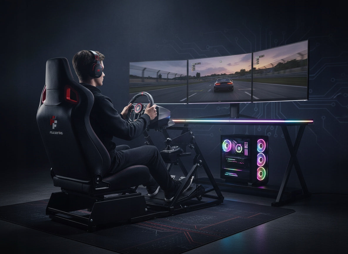 Racing cockpit for Simracing (Fotel+stand) - FlashFire SET Manufacturer code 0000014667