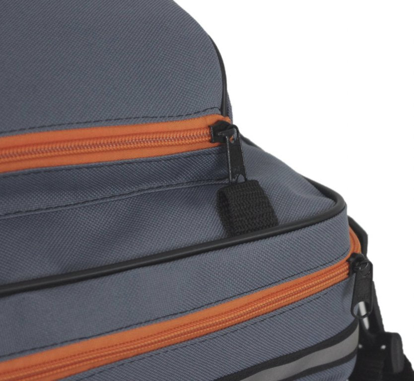 Rack bag, 3-compartment bicycle, NEW COLORS Dominant material cordura