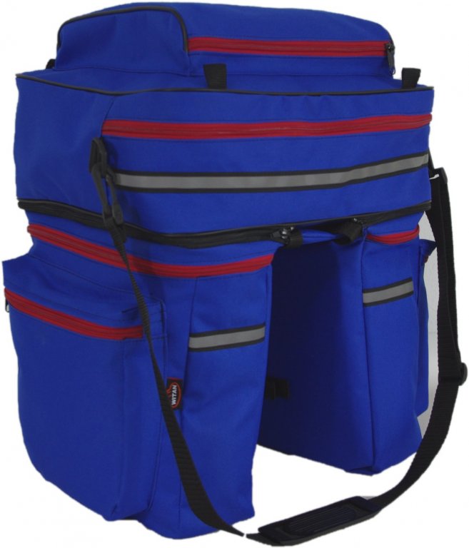 Rack bag, 3-compartment bicycle, NEW COLORS Manufacturer code Sakwakolor