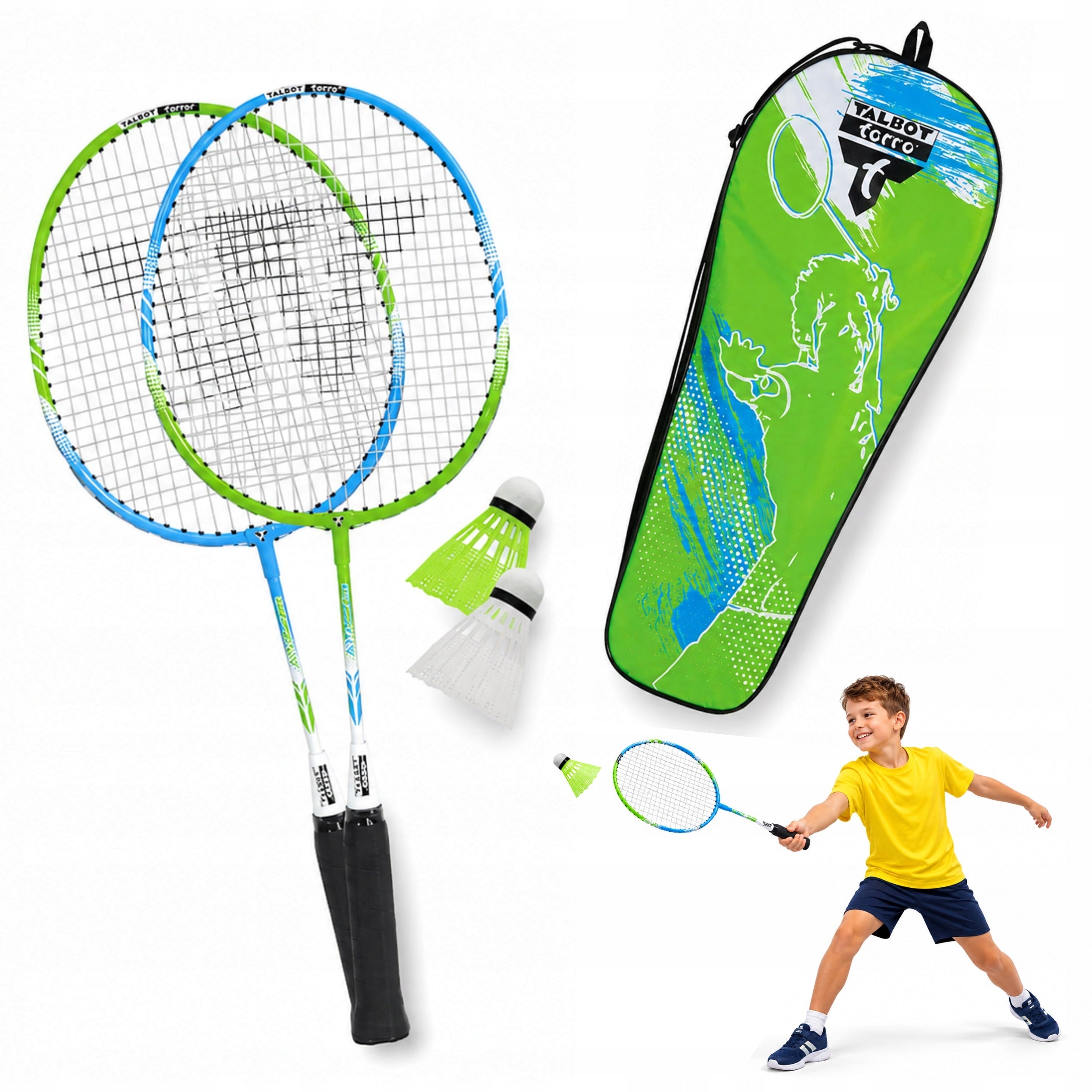 Rackets Badminton pallets Talbot-Torro Jugend 449410 for children darts