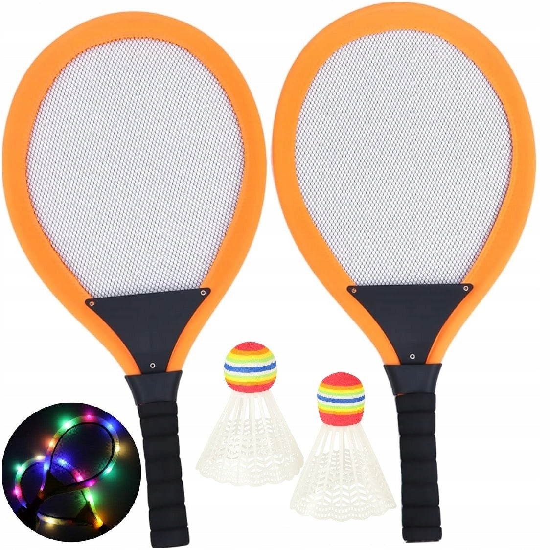 Rackets Darts Pallets Beach Tennis Badminton Glowing LED Set