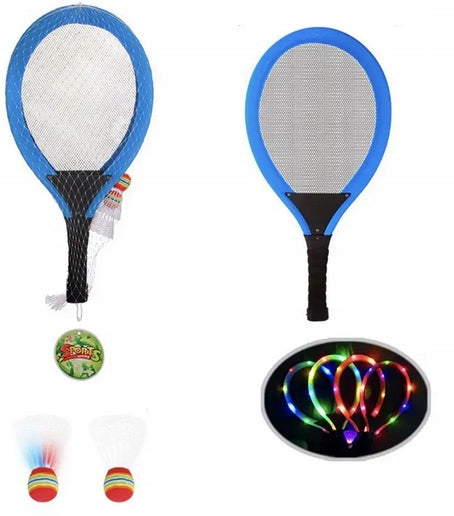 Rackets Pallets Babington Beach Tennis Badminton Glowing LED + 2 DARTS Number of items in the set 4