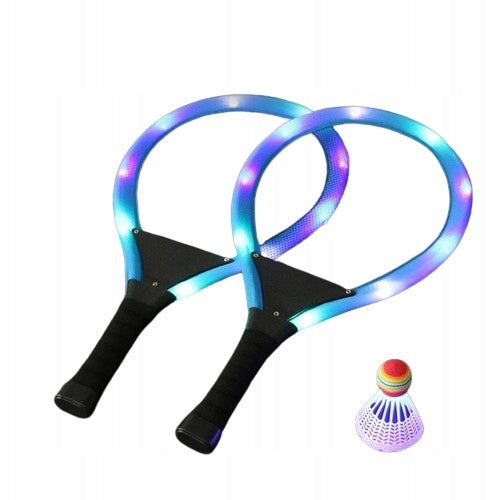 Rackets Pallets Babington Beach Tennis Badminton Glowing LED + 2 DARTS Packaging status original